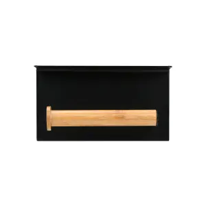 Portarrollos de papel higiénico de pared con soporte para smartphone Estia Home Art Bamboo Essentials image-1