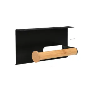 Portarrollos de papel higiénico de pared con soporte para smartphone Estia Home Art Bamboo Essentials image-2
