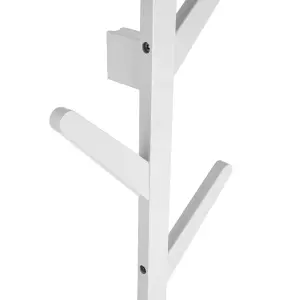 Caballete de pared vertical de bambú 6 ganchos Estia Home Art image-2