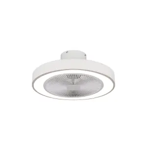 Ceiling Fan with CCT LED Light and Remote Control Estia Home Art Halo Flow