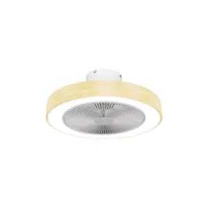 Ceiling Fan with CCT LED Light and Remote Control Estia Home Art Halo Flow
