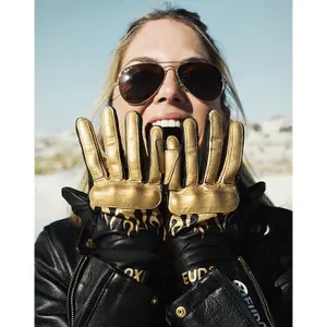 Women's mid-season motorcycle gloves Eudoxie Jody Burn 1KP image-1