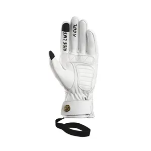Women's mid-season motorcycle gloves Eudoxie Clear image-1