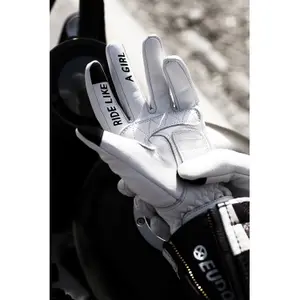 Women's mid-season motorcycle gloves Eudoxie Clear image-4