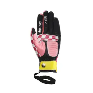 Women's mid-season motorcycle gloves Eudoxie Pop image-1