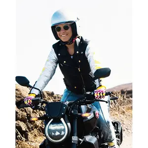 Women's mid-season motorcycle gloves Eudoxie Pop image-5
