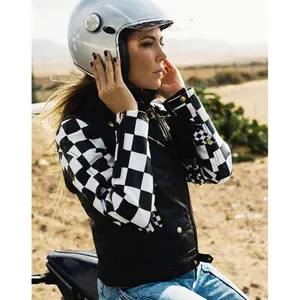 Leather motorcycle jacket for women Eudoxie Beth image-2