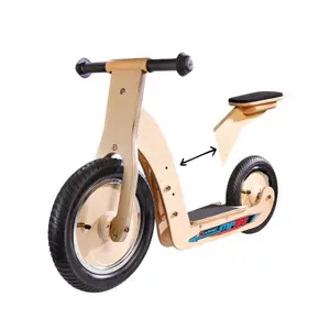 Eureka! Wooden adjustable balance bike for kids image-2