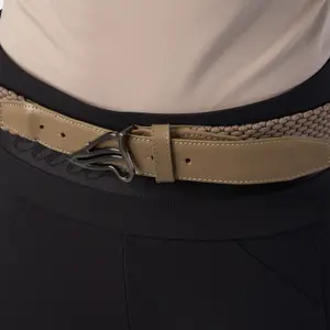 Braided Faux Leather Belt Euro-Star Belt Vivian image-2