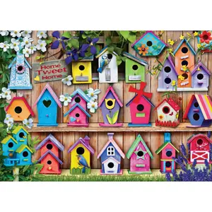 1000-piece puzzle birdhouses Eurographics image-0
