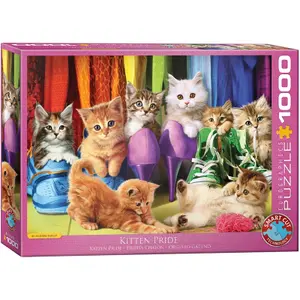 1000-piece kitten pride puzzle Eurographics image-1