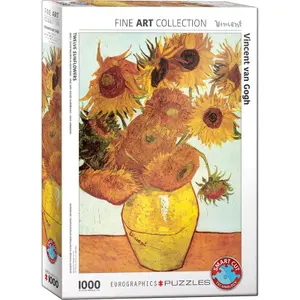 1000-piece sunflower puzzle van gogh Eurographics image-0