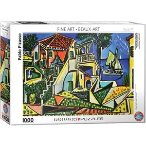 1000-piece Mediterranean landscape puzzle Eurographics image-0