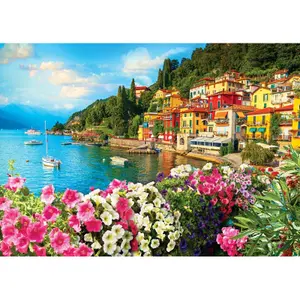 1000 piece jigsaw puzzle lac de come italie Eurographics image-1