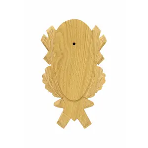 insignia de roble ciervo tallado abrazadera de plástico EUROHUNT (x10)