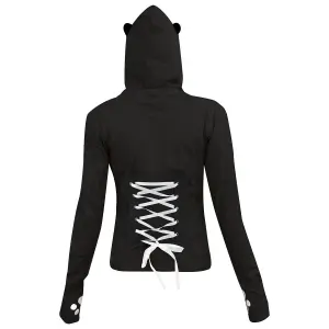 Hoodie Damen Evil Clothing Killer Panda Raw image-1