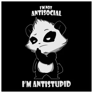 Women's T-shirt Evil Clothing Killer Panda Antisocial image-3
