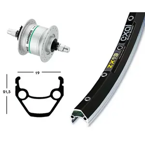 Front wheel Exal Dyn Dh3N31 36T Exal Zx 19