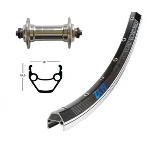 36-hole front bicycle wheel Exal ZX 19.BLO.RA.PL.100 image-0