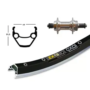 Ruota posteriore Exal Winora Zx 19 36 Tr.Blo.Rap.Arg.135