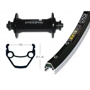 Roda traseira Exal Winora Zx 19 36Tr.Deore 510 Blo.Ra. image-0