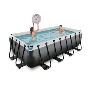 Piscine avec pompe filtrante en cuir enfant Exit Toys 400 x 200 x 100 cm image-4