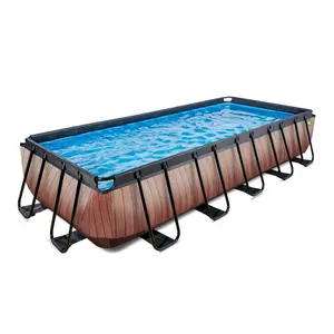 Piscine avec pompe filtrante enfant Exit Toys Wood 540 x 250 x 100 cm image-1