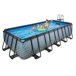 Piscine avec pompe filtrante enfant Exit Toys Stone 540 x 250 x 122 cm image-4