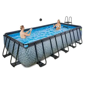 Piscine avec pompe filtrante enfant Exit Toys Stone 540 x 250 x 122 cm image-5