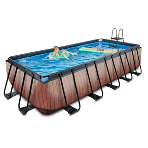 Piscine avec pompe filtrante enfant Exit Toys Wood 540 x 250 x 122 cm image-3