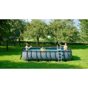 Piscine avec pompe filtrante enfant Exit Toys Wood 540 x 250 x 122 cm image-5
