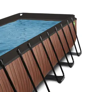 Piscine avec pompe filtrante enfant Exit Toys Wood 540 x 250 x 122 cm image-6