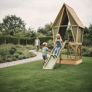 Maisonnette con scivolo e cucina e sandbox Exit Toys Yuki 350 image-4