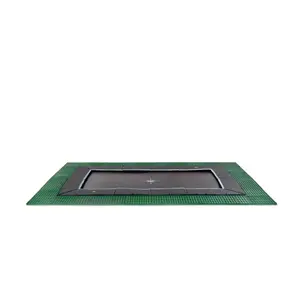 Trampoline enterré au niveau du sol avec dalles de sécurité Freezone Exit Toys Dynamic 244 x 427 cm