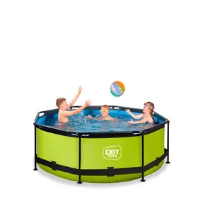 Swimming pool with children's filter pump Exit Toys Lime 244 x 76 cm image-2