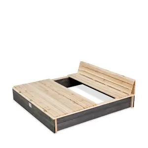 Bac à sable en bois Exit Toys Aksent 136 x 132 cm image-1