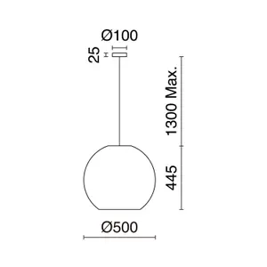 Suspension Exo lighting Natural Medium image-2