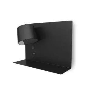 Applique de pared con lector Exo lighting Serene Right SMD 732lm(434lm) CRI80 2700K USB A-USB C image-0