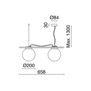 Suspension Exo lighting OXY E27 image-2