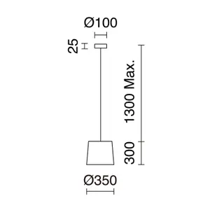 Suspension Exo lighting Thais Small E27 image-3