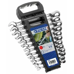 Ringmaulschlüssel mit Ratsche Expert (x12) image-1