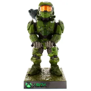 Figurine Exquisite Gaming Infinite Master Chief clamping bracket Cable guy with light image-0