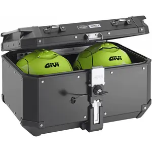 Top case Givi Monokey Trekker Outback 58L aluminium Black line image-1