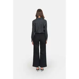 Vaqueros acampanados negros de cintura alta para mujer F.A.M. Paris Fauve image-3