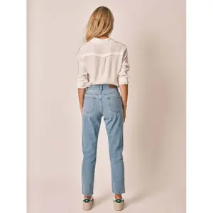 Jeans mom bleu clair taille mi-haute femme F.A.M. Paris Patricia image-3