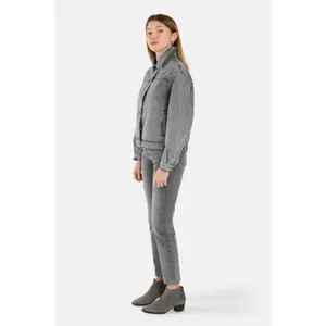 Cazadora vaquera oversize gris F.A.M. Paris Vicky image-2