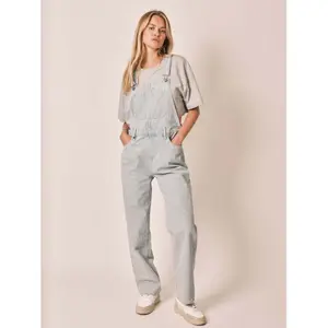 Women's cotton stripe overalls F.A.M. Paris Desire image-1