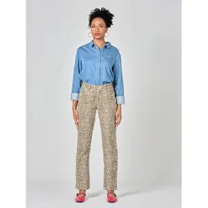 Dámské boyfriend džíny F.A.M. Paris Manon Leopard image-1