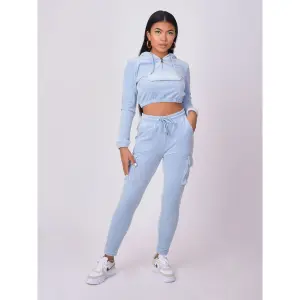 Kurzer Kapuzenpullover aus Samt für Frauen Project X Paris image-2