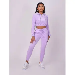 Kurzer Damen Hoodie aus Velours Project X Paris image-1